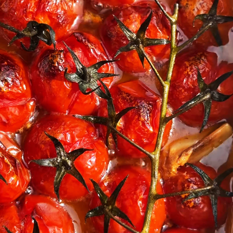 Roasted Cherry Tomatoes with Olive Oil