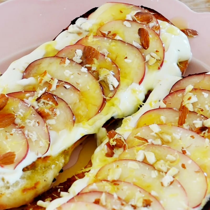 Whipped Ricotta & Nectarine Bruschetta